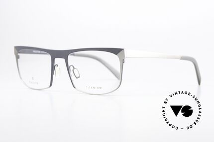Falvin Helios Insider Titanium Eyewear, unisex model HELIOS in size 55-19, color M3 - M4, Made for Men and Women