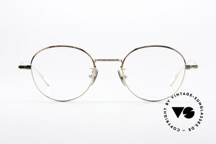 USh by Yuichi Toyama Michele High-End Panto Glasses, feather-light glasses made of ß-titanium; size 46/21, Made for Men and Women