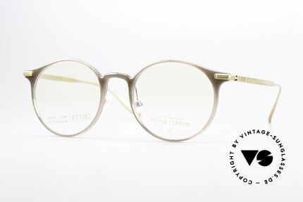 Frank Custom FT7187 Panto Eyewear Titanium Details