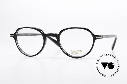 Clayton Franklin 759 Black Frame Made In Japan Details