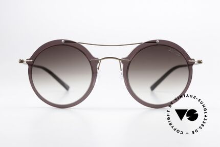 Silhouette 8705 Lightweight Round Shades, Infinity Collection with brown-gradient lenses, Made for Men and Women
