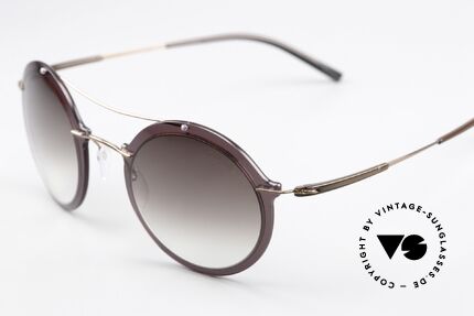 Silhouette 8705 Lightweight Round Shades, rimless titanium frame with plastic lens front, Made for Men and Women