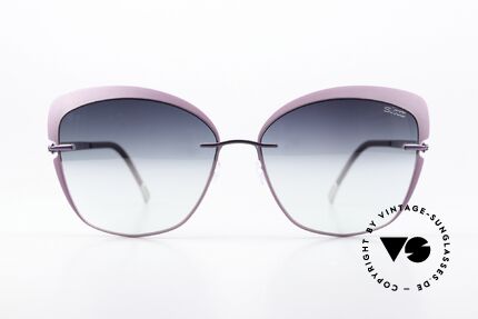 Silhouette 8166 With Mirrored Sun Lenses, Accent Shades Series, slightly mirrored lenses, Made for Women