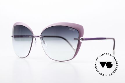 Silhouette 8166 With Mirrored Sun Lenses, lightweight, minimalist sunglasses (only 17g), Made for Women