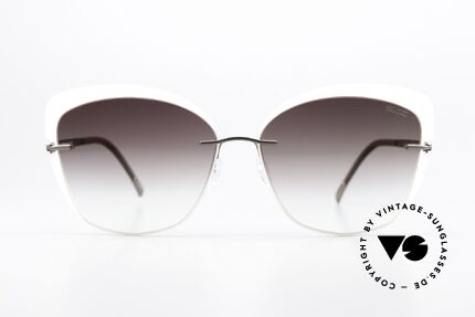 Silhouette 8166 Sunglasses For Women, Accent Shades Series, brown-gradient lenses, Made for Women