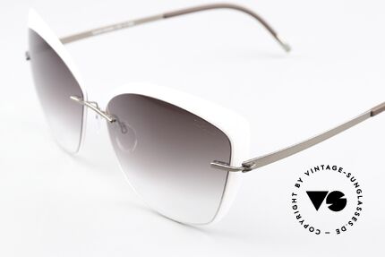 Silhouette 8166 Sunglasses For Women, rimless titanium frame with plastic lens front, Made for Women