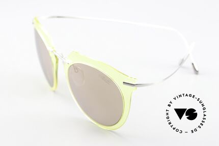 Silhouette 9909 Arthur Arbesser Shades, therefore only weighs 13 grams; 'yellow / silver', Made for Women