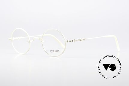 Matsuda 2869 Round 90's Vintage Glasses, the frame front is decorated with costly engravings, Made for Men and Women