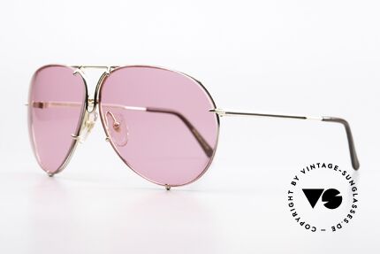 Porsche 5623 Uniquely Customized Pink, with individually made PINK sun lenses; one of a kind, Made for Men and Women