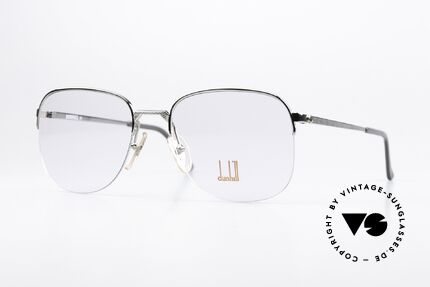 Dunhill 6020 Ruthenium-Plated Eyewear, LUXURY vintage eyeglasses by A. DUNHILL from 1983, Made for Men