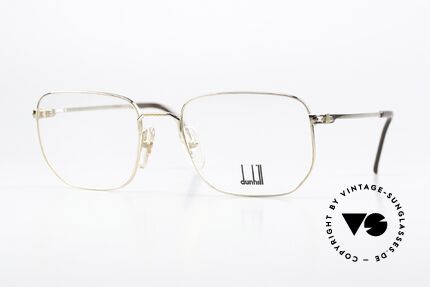 Dunhill 6139 Gold Plated Vintage Frame, luxury vintage eyeglasses by A. DUNHILL from 1990, Made for Men