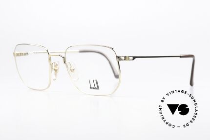 Dunhill 6139 Gold Plated Vintage Frame, 22ct hard gold-plated frame; fits progressive lenses, Made for Men