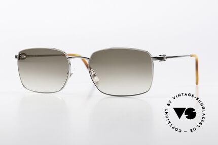 Cartier Spinner Platinum Sunglasses 2009, square Cartier vintage sunglasses in size 56/18, 140, Made for Men