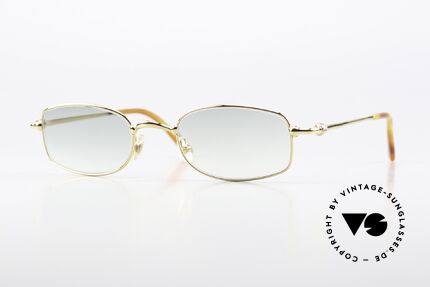 Cartier Sadir 22ct Thin Rim Collection, rare vintage Cartier glasses; T8100586, 22ct gold-plated, Made for Men and Women