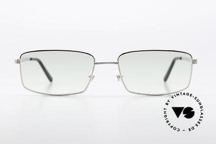 Cartier Santos De Eye00123 Also Named Rimmed T-Eye, brushed platinum frame in L size 56x18, 140mm, Made for Men