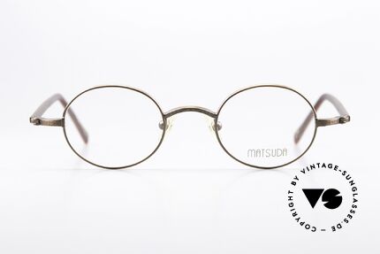 Matsuda 10136 Oval Vintage Eyewear 90's, round oval vintage eyeglass-frame from the early 90's, Made for Men and Women