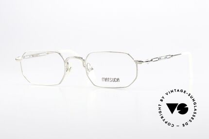 Matsuda 2881 Vintage Eyeglasses Square, vintage Matsuda designer eyeglasses from the 90s, Made for Men