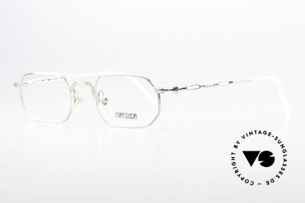 Matsuda 2881 Vintage Eyeglasses Square, the full frame is decorated with costly engravings, Made for Men