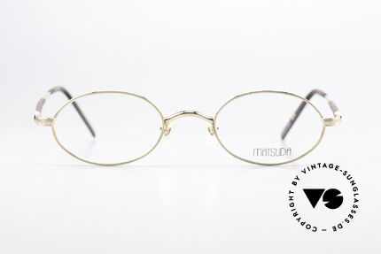 Matsuda 10116 Small Oval Vintage Frame, small oval 90's frame (ideal for strong prescriptions), Made for Men and Women