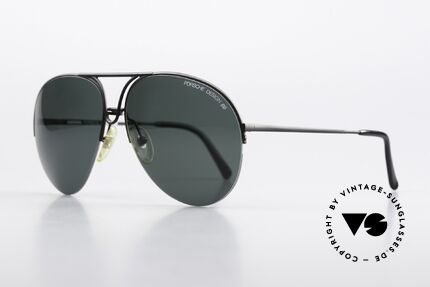 Porsche 5627 Nylor Aviator Sunglasses, classic aviator design - in LARGE size 63/15 mm, Made for Men
