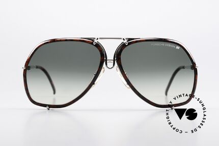 Porsche 5637 Military Style 80's Shades, interchangeable lenses in different designs, size 60-12, Made for Men