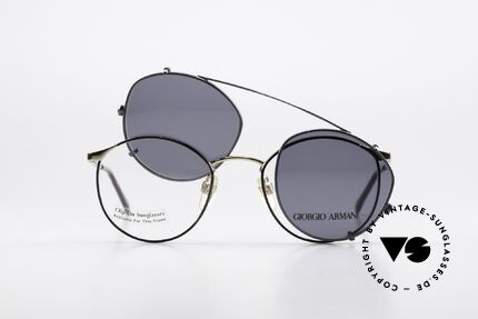 Giorgio Armani 163 Clip On 132 Panto Glasses, Size: small, Made for Men