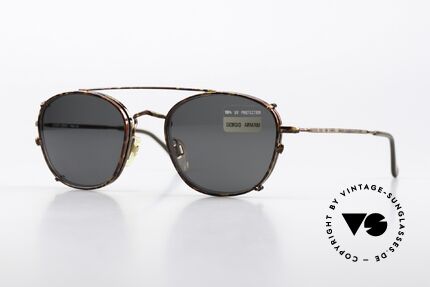 Giorgio Armani 169 Clip On Vintage Eyeglasses Details