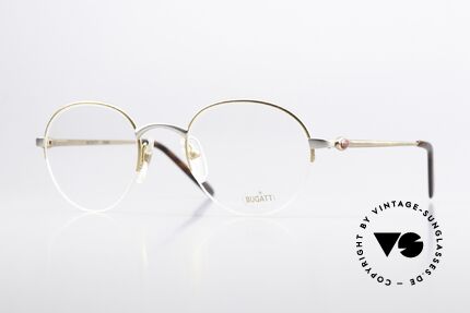 Bugatti 26668 Rare 90's Panto Eyeglasses Details