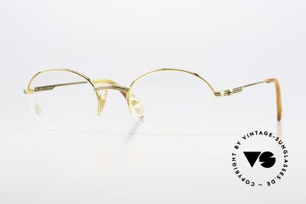 Cartier Manhattan Oval Luxury Glasses 90's, oval CARTIER vintage eyeglasses in size 51/20, 135, Made for Men and Women