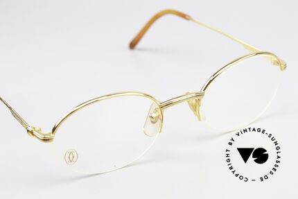 Cartier Manhattan Oval Luxury Glasses 90's, unworn rarity with full orig. packaging; T8100354, Made for Men and Women