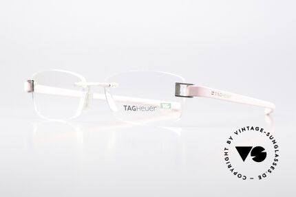 Tag Heuer 7107 Brushed Platinum Rosé, with “racing” temples made of elastomer rubber, Made for Men