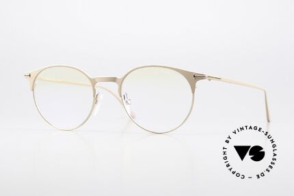 Tom Ford TF5548 Nude Beige Color Full Rim Details
