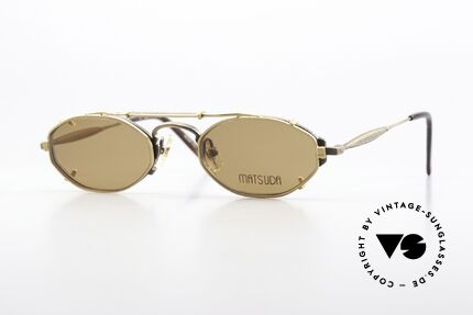 Matsuda 10122 90's Eyewear With Sun Clip Details