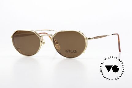 Matsuda 2867 Clip On Frame Gold Plated Details