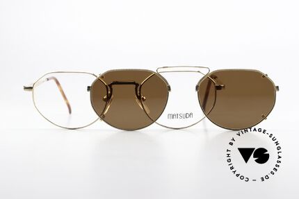 Matsuda 2867 Clip On Frame Gold Plated, Size: medium, Made for Men and Women