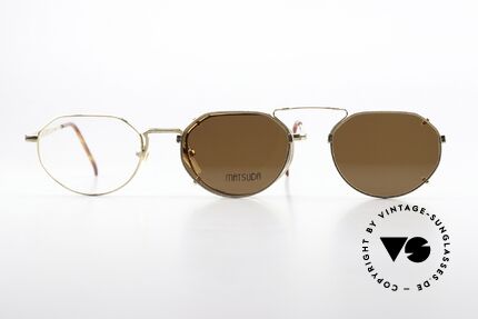 Matsuda 2867 Clip On Frame Gold Plated, Size: medium, Made for Men and Women