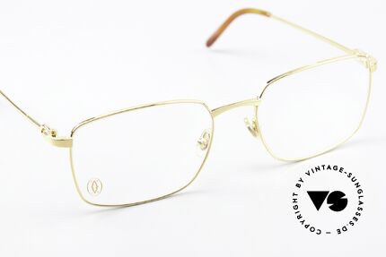 Cartier C-Decor Metal Gold-Plated Eyeglasses, unworn model; including original Cartier packaging, Made for Men