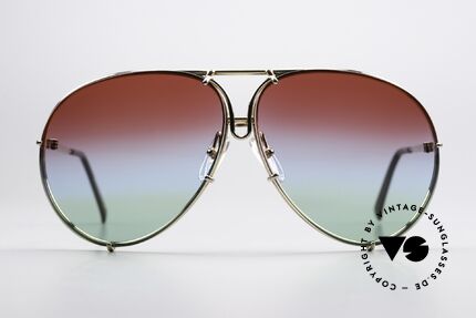 Porsche 5621 Ladies Version Red Blue Green, the 1980's legend with interchangeable sun lenses, Made for Men and Women