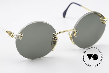 Fred Corvette Round Customized Shades, 2. hand; absolutely mint condition + Fred packaging, Made for Men and Women