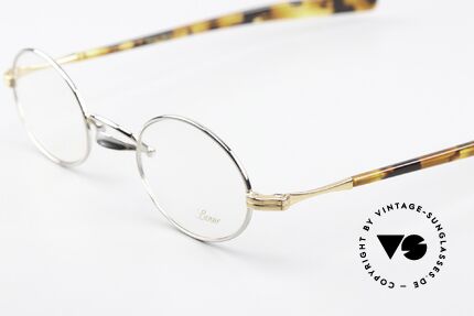 Lunor Swing A 33 Oval Customized Platinum Gold, customized: platinum-plated front & rosé-gold temples, Made for Men and Women