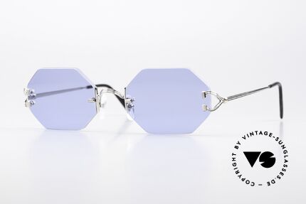 Cartier Rimless Octag Platinum Portofino Decor Details