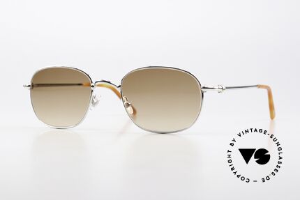 Cartier Vega Square Platinum Frame 90s Details