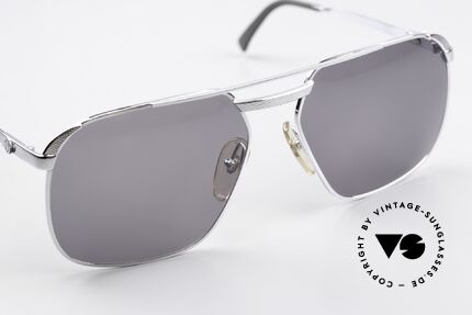 Dunhill 6011 Chrome Plated 80's Shades, unworn, NOS (like all our vintage Dunhill sunglasses), Made for Men