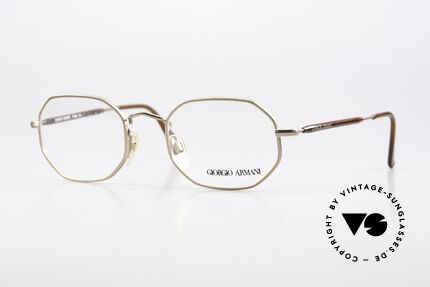 Giorgio Armani 182 Octagonal Vintage Eyewear Details