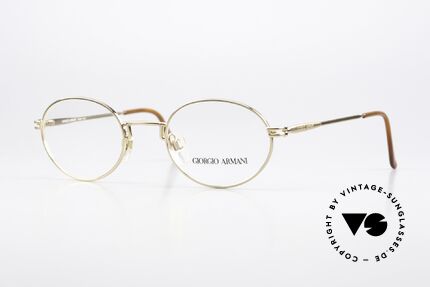 Giorgio Armani 244 Gold Plated Vintage Frame Details