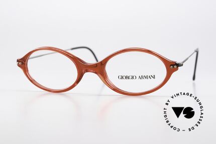 Giorgio Armani 378 Unisex 90s Frame Oval Small Details