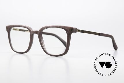 Mykita Mylon Barley 3D Print Hybrid Frame Unisex, color code 307: ebony brown / champagne gold, Made for Men and Women
