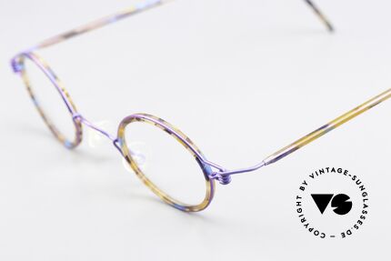 Lindberg Corona Air Titan Rim Round Titanium Frame 90's, simply timeless, stylish & innovative: grade 'vintage', Made for Men and Women