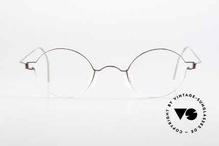 Lindberg Corona 42 Air Titan Rim Bronze Copper Frame 90's, distinctive quality and design (award-winning frame), Made for Men and Women