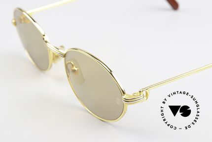 Cartier Saint Honore Luxury Sunglasses 1998, 22ct gold-plated & orig. sun lenses with Cartier logo, Made for Men and Women